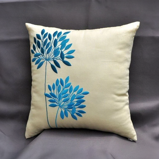 Tyrian Embroidered Cushion Cover