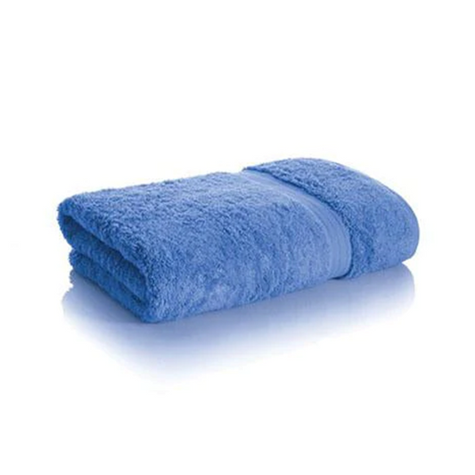 Neon Blue Combed Bath Towel