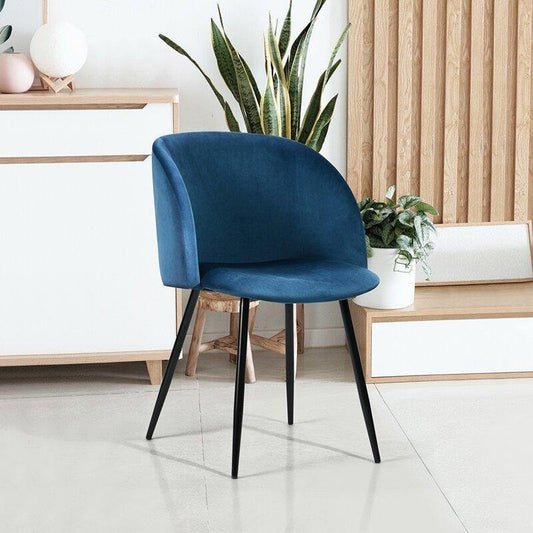 Cup Upholstered Accent Chair - Blue