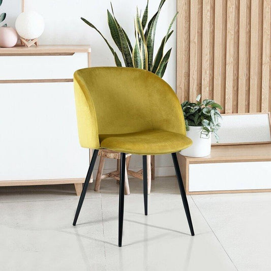 Cup Upholstered Accent Chair - Yellow