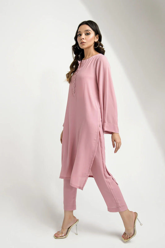 Elegant Tea Pink Dress