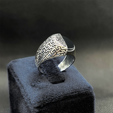 Drop Cut Turkish Style Ring For Him