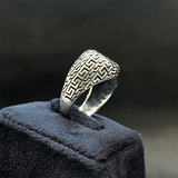 Drop Cut Turkish Style Ring For Him