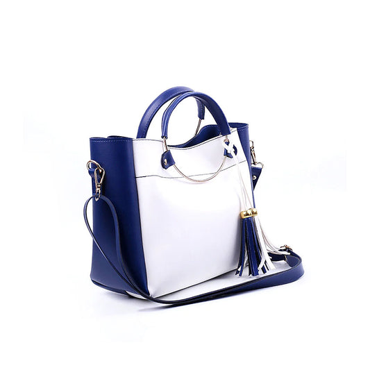 Gloria Blue And White Handbag