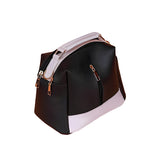 Black Luxe Leather 4-Zip Bucket Bag