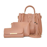 Alexa Rose Pink 3 piece handbag